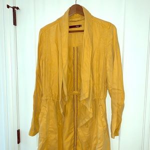 Tencel drapy mustard jacket NEVER BEEN WORN